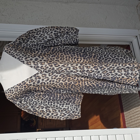 Ganni Dresses & Skirts - Ganni Animal Print V-Neck Dress